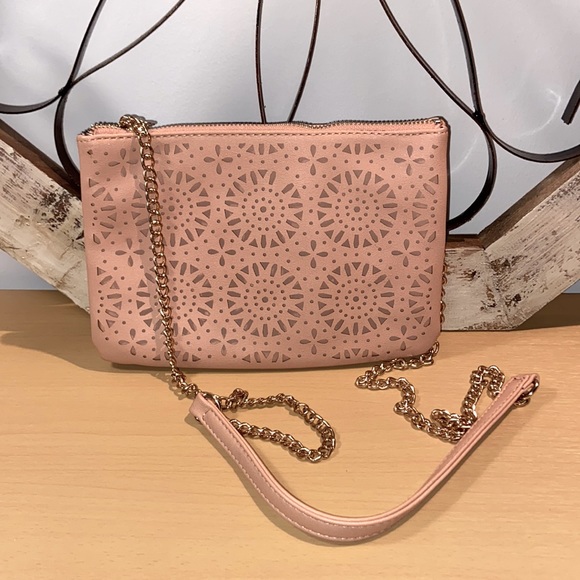 Pale pink/tan crossbody - Picture 1 of 1